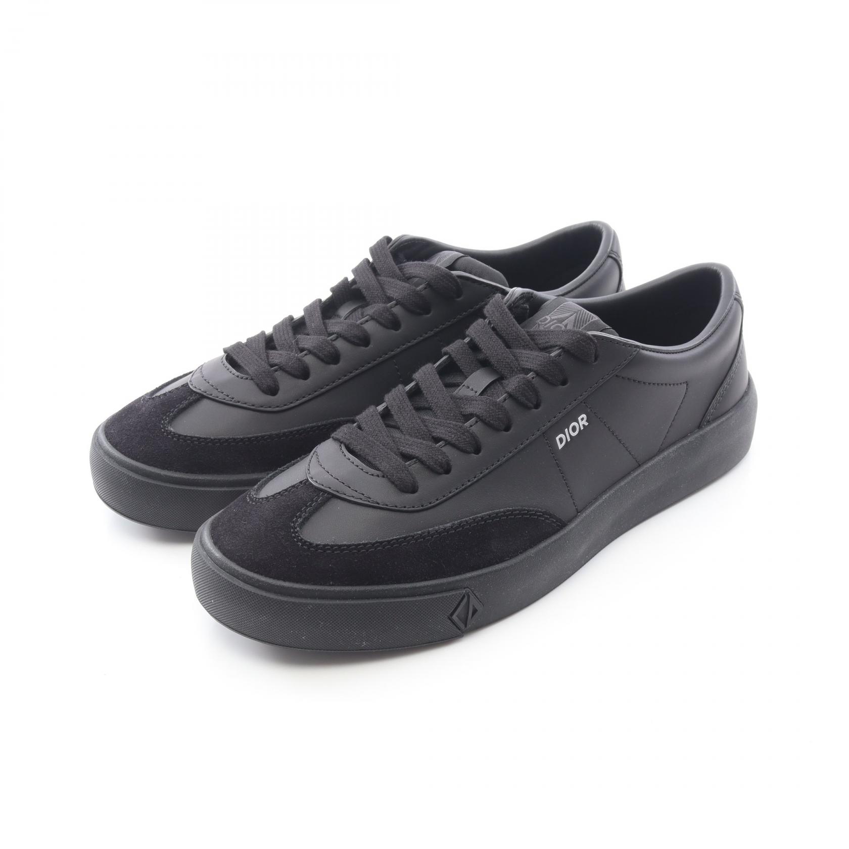 ＼P3倍×5%OFFクーポン対象 〜6/26 9:59／ディオール Dior B101 CD Diamond スニーカー 靴 レザー スウェード ブラック系 【中古】
