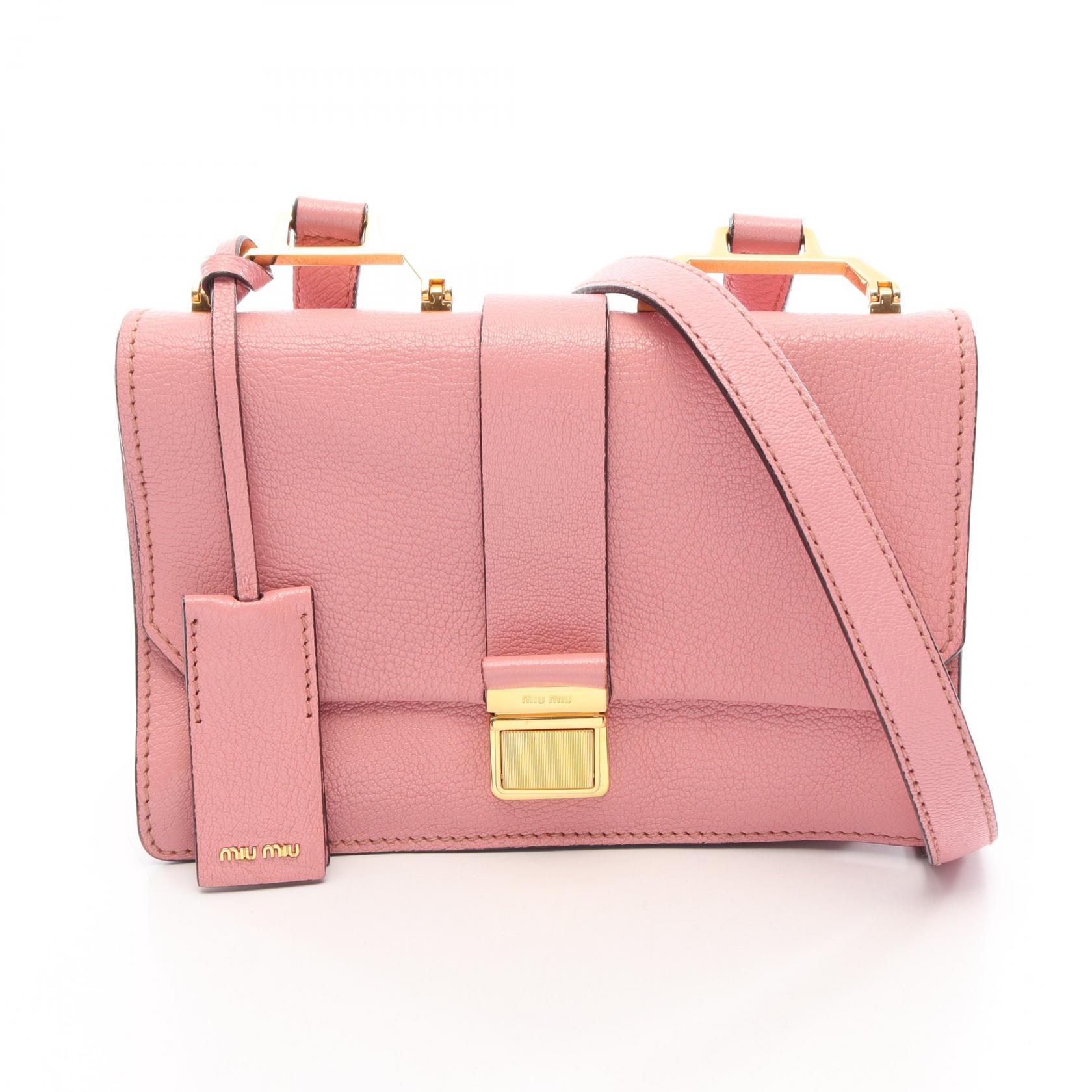 Miumiu ショルダーバッグピンク ビジュー ミュウ ミュウ カバン 超美品