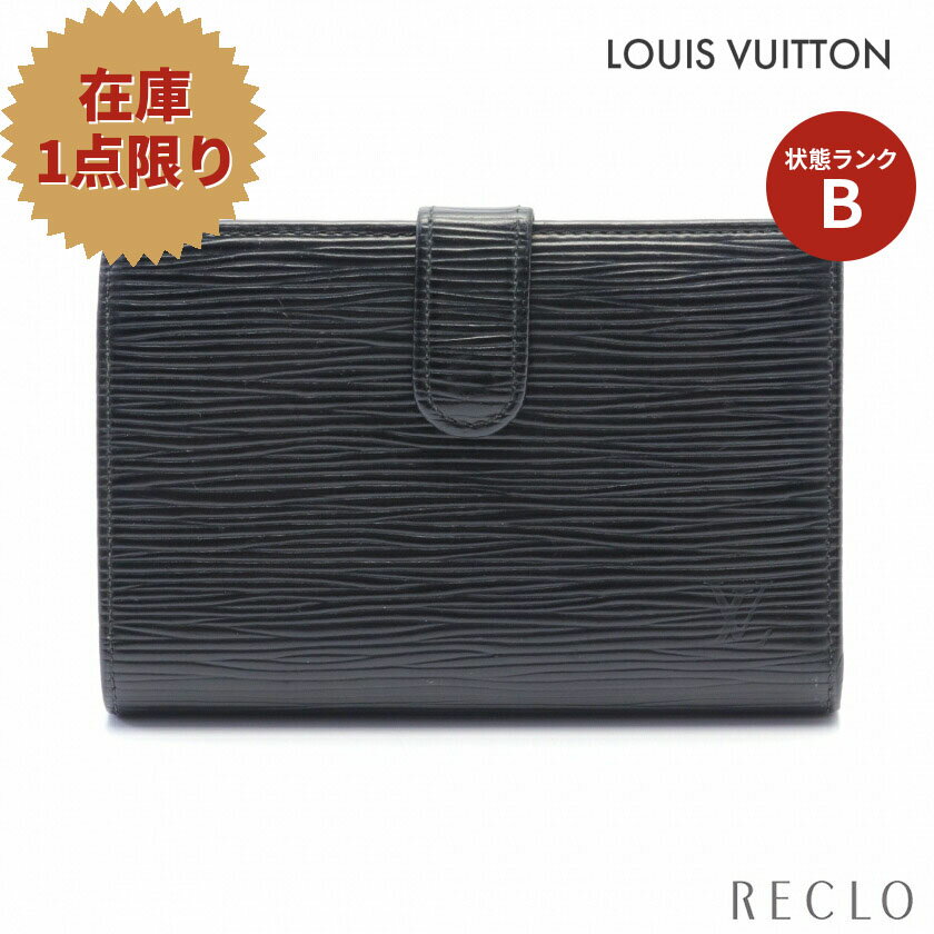 LOUIS VUITTON ルイヴィトン 折り財布 エピ ブラック 札入れ LOUIS VUITTON ルイヴィトン 折り財布 エピ ブラック 札入れ