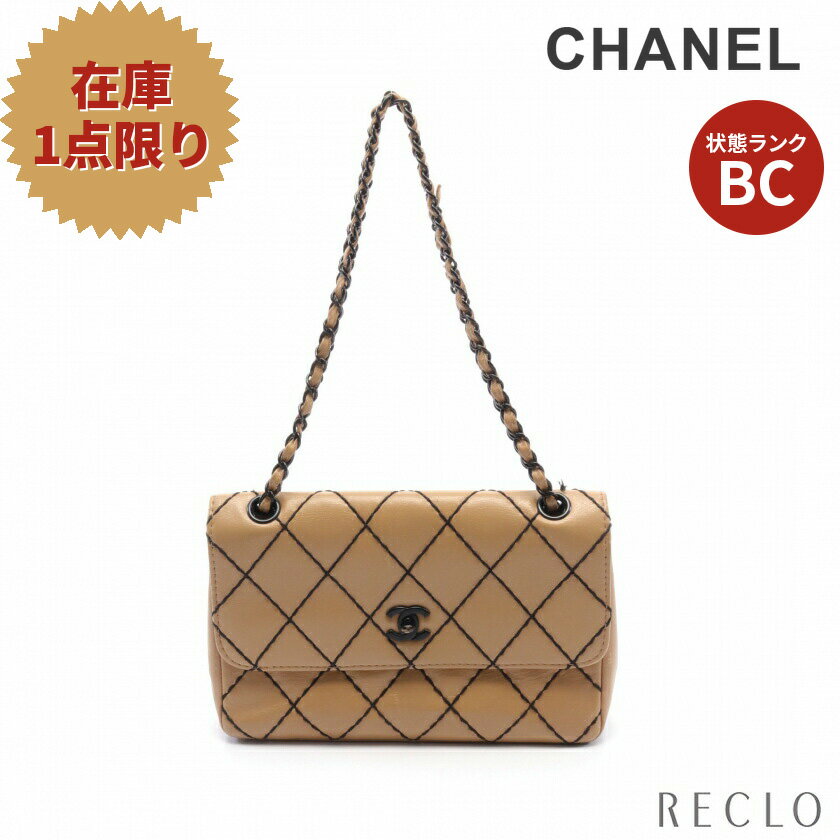 ͥ CHANEL 磻ɥƥå W󥷥Хå 쥶 饤ȥ֥饦 ֥å ֥å š