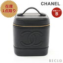 シャネル CHANEL ココマーク ハンドバッグ バニティバッグ キャビアスキン ブラック ゴールド金具 A01998 【中古】 送料無料_10th_all_bg_10th