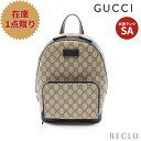 【期間限定!!新春SALE!!20%OFF以上】グッチ GUCCI GGスプリーム スモール バックパック リュックサック PVC レザー ベージュ ブラック 429020 【中古】_24fts_all_bg_24fts