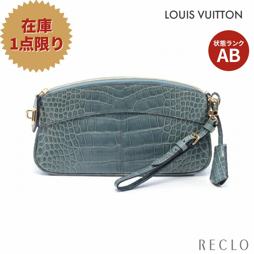 【10周年SALE!!20%OFF以上】ルイヴィトン LOUIS VUITTON ロックイット クラッチバッグ アリゲーター エメラルドグリーン オーダーメイド 【中古】 送料無料 ルイビトン 良品10th_all_2_bg_10th_2