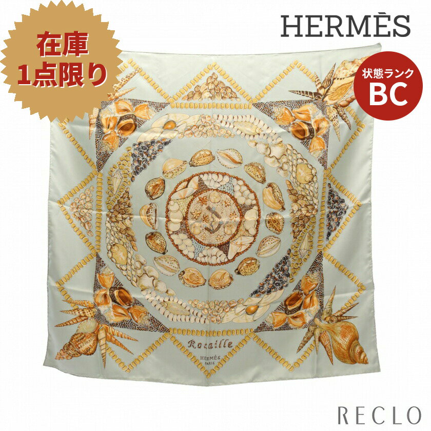 【10周年SALE!!30%OFF以上】エルメス HERMES カレ90 Rocaille スカーフ シルク ライトグリーン マルチカラー 【中古】 送料無料10th_all_2_wal_10th_2