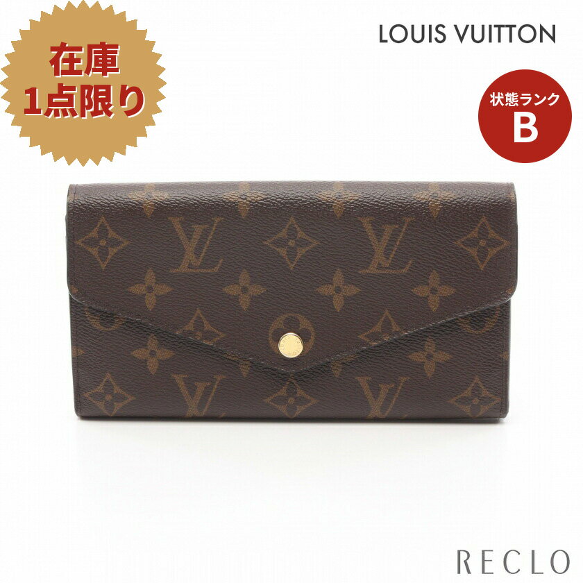 ルイヴィトン LOUIS VUITTON ポルトフォイユ サラ モノグラム 二つ折り長財布 PVC ブラウン M60531 【中古】 送料無料 サイフ ルイビトン