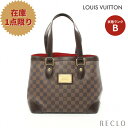 【10周年SALE!!15%OFF以上】ルイヴィトン LOUIS VUITTON ハムステッドPM ダミエエベヌ ハンドバッグ トートバッグ PVC レザー ブラウン N51205【中古】 送料無料 ルイビトン10th_all_2_bg_10th_2