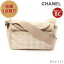 楽天RECLO（リクロ）楽天市場店【10周年SALE!!20％OFF以上】シャネル CHANEL ニュートラベルライン ショルダーバッグ ナイロンキャンバス レザー ベージュ アンティークシルバー金具 A15953【中古】 送料無料10th_all_2_bg_10th_2