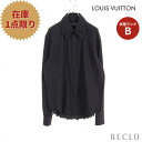 【10周年SALE!!45%OFF以上】ルイヴィトン LOUIS VUITTON ICONIC COLLARS シャツ コットン ブラック 【中古】 送料無料 ルイビトン10th_all_2_apa_10th_2