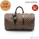 【10周年SALE!!15%OFF以上】ルイヴィトン LOUIS VUITTON キーポル50 ダミエエベヌ ボストンバッグ PVC レザー ブラウン N41427【中古】 送料無料 ルイビトン10th_all_2_bg_10th_2