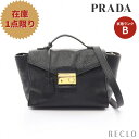 楽天RECLO（リクロ）楽天市場店【10周年SALE!!10％OFF以上】プラダ PRADA VIT.DAINO ハンドバッグ レザー ブラック 2WAY BT0962【中古】 送料無料10th_all_2_bg_10th_2