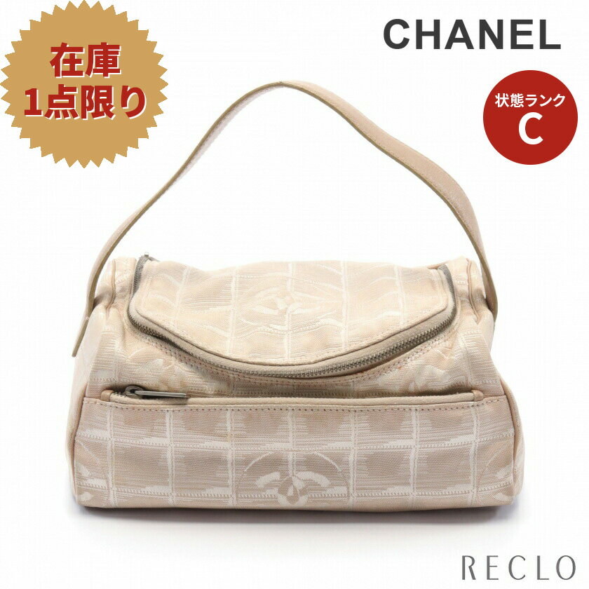 【10周年SALE!!25%OFF以上】シャネル CHANEL ニュートラベルライン バニティバッグ ハンドバッグ ナイロンキャンバス レザー ベージュ 【中古】 送料無料10th_all_2_bg_10th_2