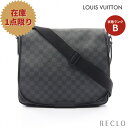 【10周年SALE!!5%OFF以上】ルイヴィトン LOUIS VUITTON ダニエルMM ダミエグラフィット ショルダーバッグ PVC レザー ブラック N58029【中古】 送料無料 ルイビトン_10th_all_bg_10th