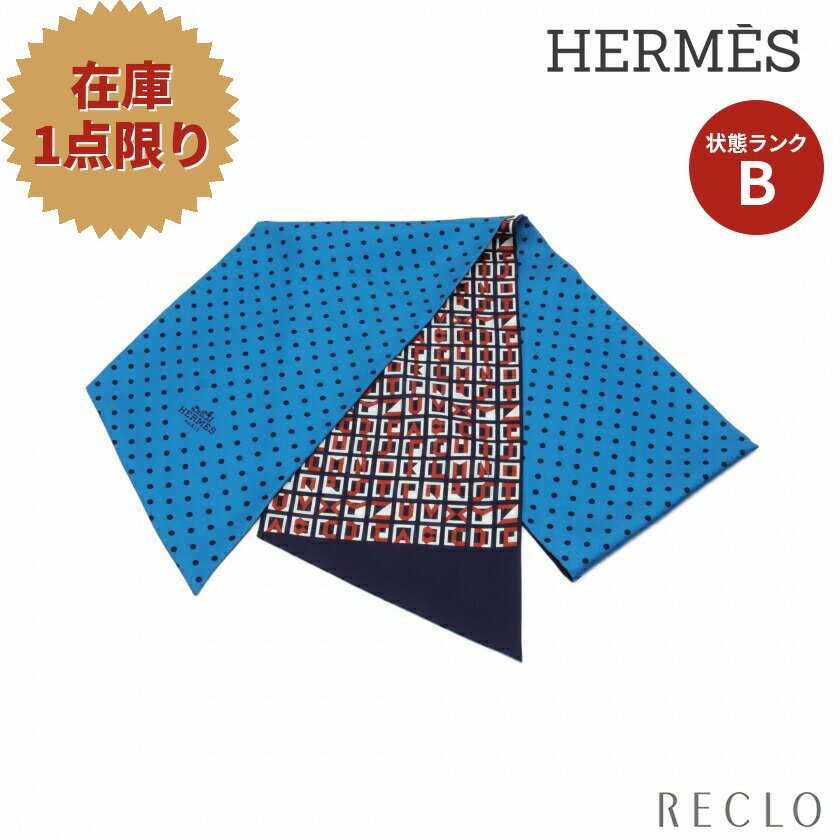 エルメス HERMES マキシツイリー LETTRES ET POIS スカーフ シルク ブルー ネイビー マルチカラー  送料無料_2406ss_all_wal_0604