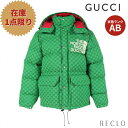 【10周年SALE!!25%OFF以上】グッチ GUCCI GUCCI × THE NORTH FACE ダウンジャケット GGキャンバス ダウンジャケット コットン グリーン レッド ホワイト 670766【中古】 送料無料 良品_10th_all_apa_10th