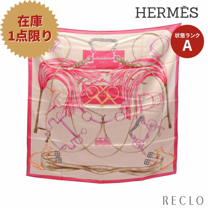 【10周年SALE!!5%OFF以上】エルメス HERMES カレ90 Projets Carres au Crayon スカーフ シルク ライトピンク マルチカラー 【中古】 送料無料 美品10th_all_2_wal_10th_2