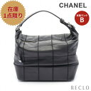 【10周年SALE!!10%OFF以上】シャネル CHANEL チョコバー ワンショルダーバッグ キャビアスキン ブラック シルバー金具 【中古】 送料無料_10th_all_bg_10th