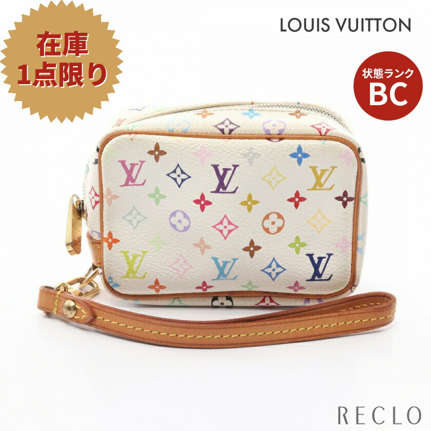 【10周年SALE!!5%OFF以上】ルイヴィトン LOUIS VUITTON トゥルース ワピティ モノグラムマルチカラー ブロン ポーチ PVC レザー ホワイト M58033【中古】 送料無料 ルイビトン10th_all_2_wal_10th_2