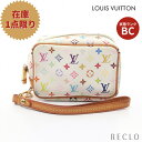 【10周年SALE!!5%OFF以上】ルイヴィトン LOUIS VUITTON トゥルース ワピティ モノグラムマルチカラー ブロン ポーチ PVC レザー ホワイト M58033【中古】 送料無料 ルイビトン10th_all_2_wal_10th_2