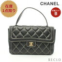 【10周年SALE!!5%OFF以上】シャネル CHANEL ワイルドステッチ ハンドバッグ レザー ブラック ゴールド金具 【中古】 送料無料10th_all_2_bg_10th_2