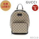 【10周年SALE!!20%OFF以上】グッチ GUCCI GGスプリーム スモール バックパック リュックサック PVC レザー ベージュ ブラック 429020【中古】 送料無料 極美品_10th_all_bg_10th