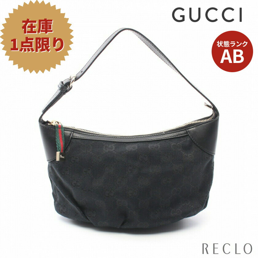 【10周年SALE!!5%OFF以上】グッチ GUCCI GGキャンバス ハンドバッグ キャンバス レザー ブラック 224093【中古】 送料無料 良品10th_all_2_bg_10th_2