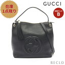 【10周年SALE!!5%OFF以上】グッチ GUCCI ソーホー インターロッキングG ハンドバッグ レザー ブラック タッセル 2WAY 536194【中古】 送料無料10th_all_2_bg_10th_2