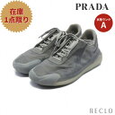 プラダスポーツ リネアロッサ PRADA SPORT LINEA ROSSA PRADA SPORT LINEA ROSSA × adidas LUNA ROSSA 21 スニーカー グレー FW1079【中古】 送料無料 美品