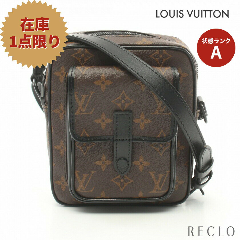 ルイヴィトン LOUIS VUITTON クリストファー ウエアラブル ウォレット モノグラムマカサー ショルダーバッグ PVC レザー ブラウン ブラック M69404【中古】