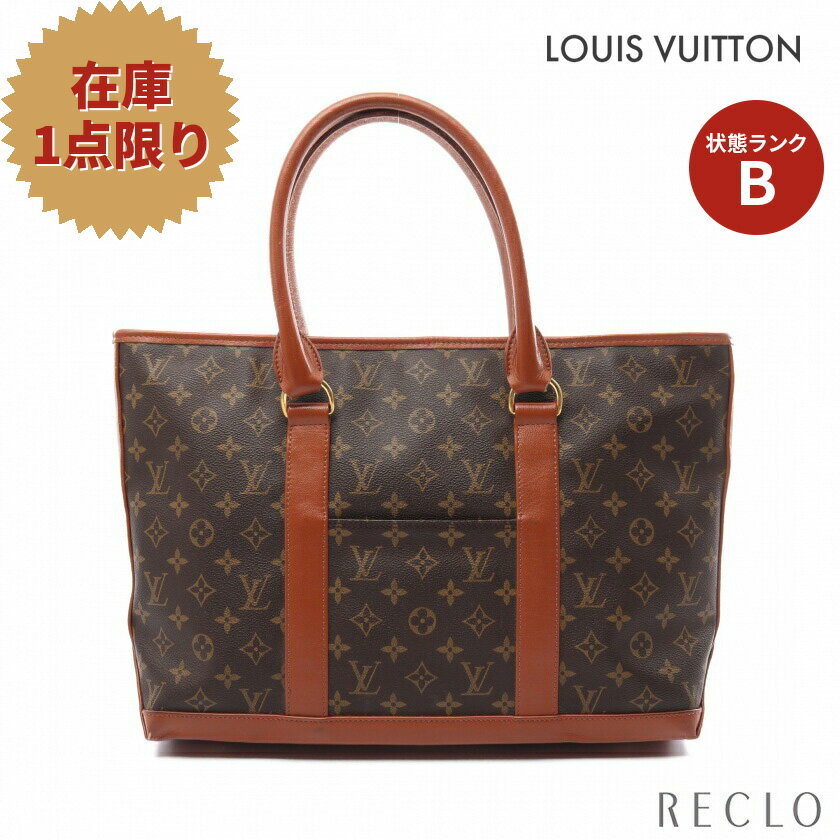 ルイヴィトン LOUIS VUITTON サックウィークエンドPM モノグラム ハンドバッグ トートバッグ PVC レザー ブラウン M42425