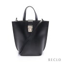 バレンシアガ BALENCIAGA ハンドバッグ トートバッグ レザー ブラック 2WAY 637879【中古】