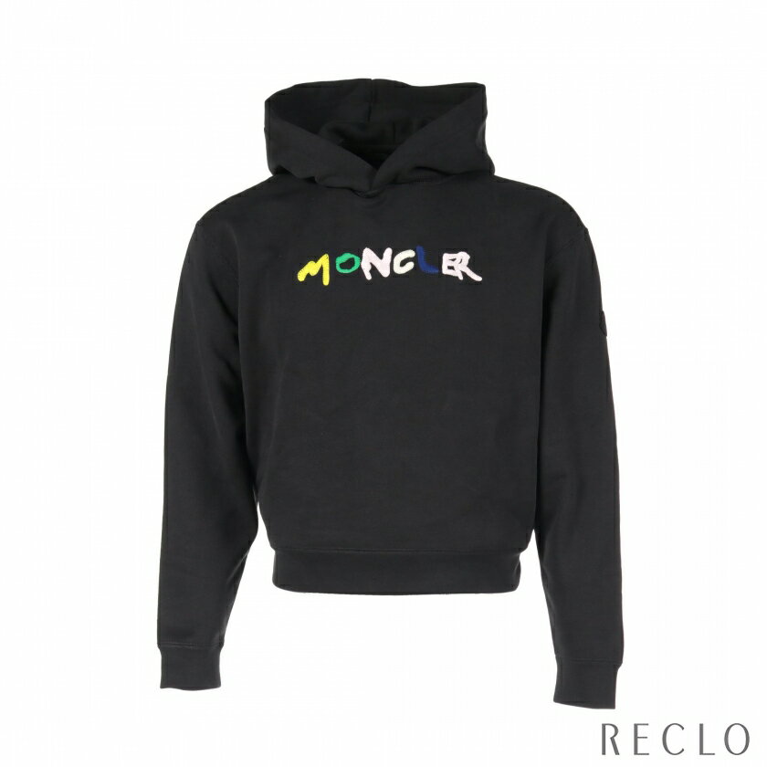 楽天RECLO（リクロ）楽天市場店【スーパーSALE限定!!20％OFF以上】モンクレール MONCLER HOODIE プルオーバーパーカー コットン ブラック 8G00020【中古】 送料無料 良品_2406ss_all_apa_0604