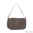 【10周年SALE!!5%OFF以上】ルイヴィトン LOUIS VUITTON ポシェットアクセソワール モノグラム ハンドバッグ PVC レザー ブラウン M51980【中古】_10th_all_bg_10th