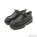 モンクレール MONCLER LOAFERS SHOES ローファー ドレスシューズ レザー ブラック 【中古】