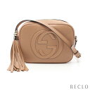 グッチ GUCCI ソーホー ディスコバッグ インターロッキングG ショルダーバッグ レザー ベージュ タッセル 308364【中古】