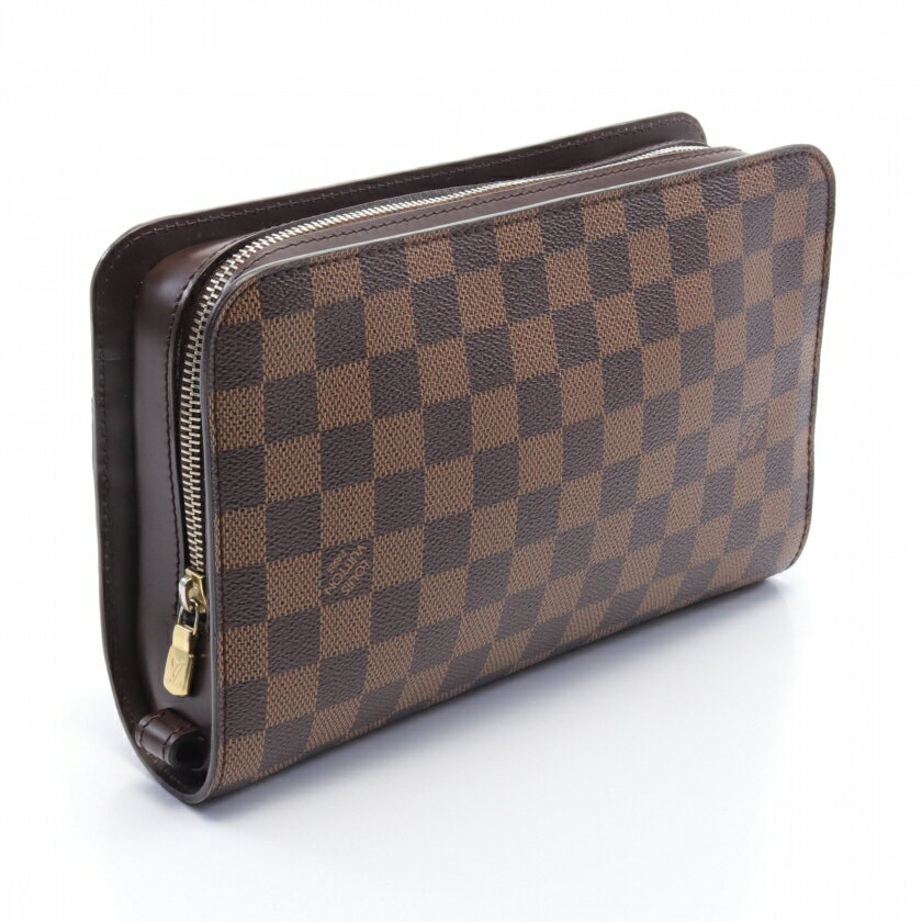 【SALE 5%OFF以上】ルイヴィトン LOUIS VUITTON サンルイ ダミエエベヌ クラッチバッグ セカンドバッグ PVC レザー ブラウン N51993【中古】 2