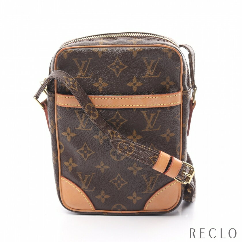 【SALE 10%OFF以上】ルイヴィトン LOUIS VUITTON ダヌーブ モノグラム ショルダーバッグ PVC レザー ブラウン M45266【中古】