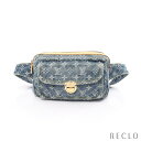 ルイヴィトン LOUIS VUITTON バムバッグ モノグラムデニム ボディバッグ ウエストバッグ デニム レザー ブルー M95347【中古】