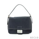 フェンディ FENDI マンマバケット ワンショルダーバッグ キャンバス ネイビー 26325【中古】