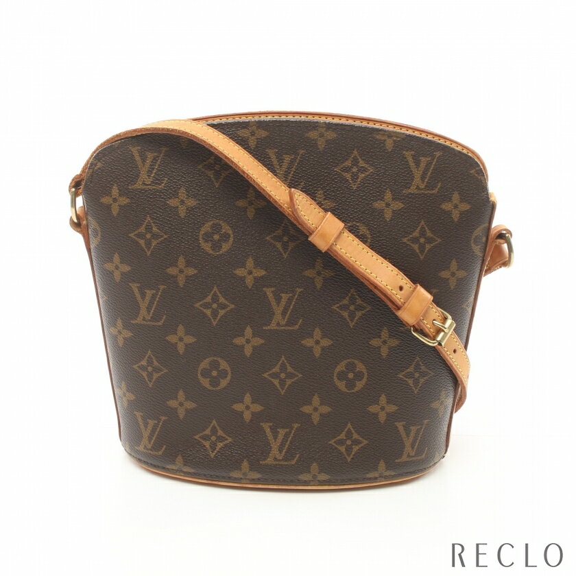 楽天RECLO（リクロ）楽天市場店【SALE 15％OFF以上】ルイヴィトン LOUIS VUITTON ドルーオ モノグラム ショルダーバッグ PVC レザー ブラウン M51290【中古】