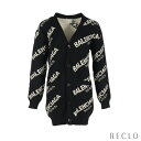 oVAK BALENCIAGA ALL OVER LOGO CARDIGAN J[fBK E[ L ubN ItzCg 502615yÁz