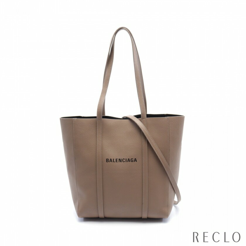 バレンシアガ BALENCIAGA EVERYDAY TOTE XS エブリデイ トート ハンドバッグ トートバッグ レザー グレーブラウン 2WAY 551810【中古】