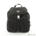 プラダ PRADA TESSUTO バックパック リュックサック ナイロン ブラック 1BZ070【中古】