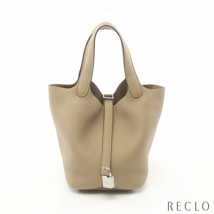 エルメス HERMES ピコタンロックPM ベージュマルファ ハンドバッグ トリヨンクレマンス ベージュ シルバー金具 W刻印 【中古】のサムネイル