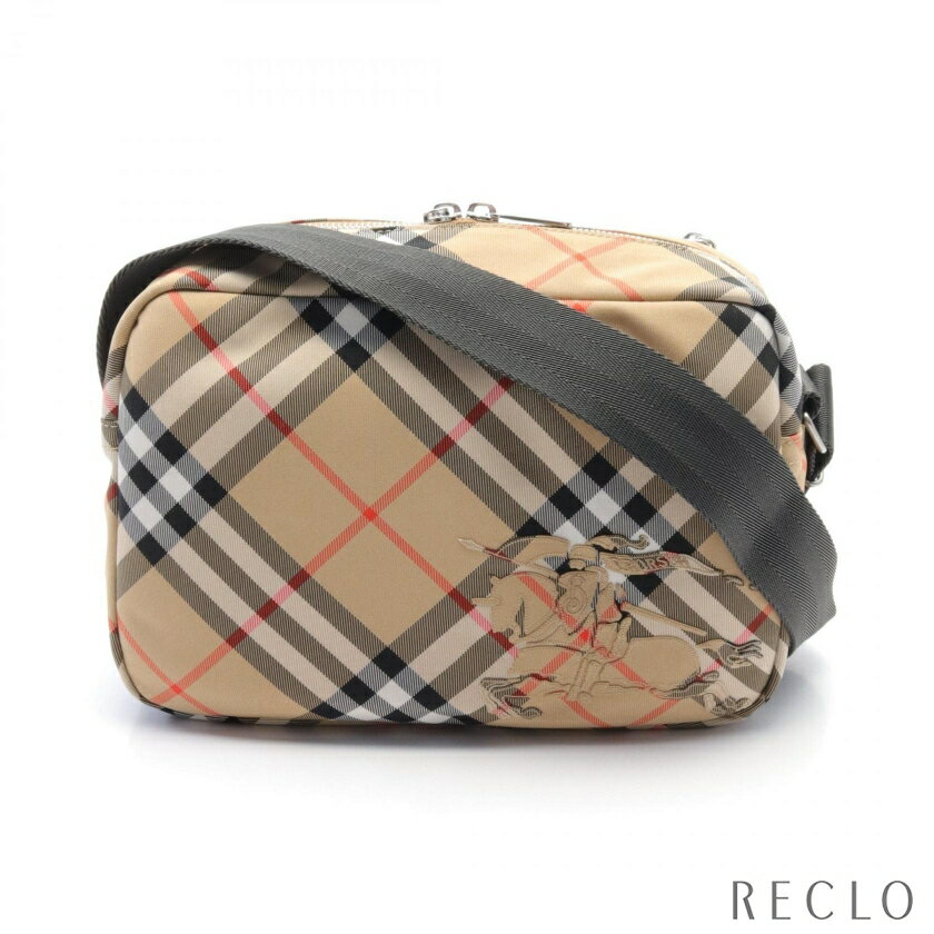 バーバリー BURBERRY ショルダーバッグ キャンバス ベージュ マルチカラー 【中古】