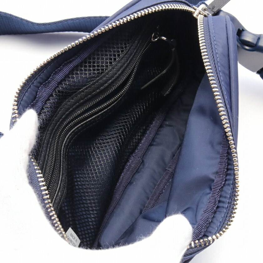トリーバーチ TORY BURCH VIRGINIA BELT BAG ボディバッグ ウエストバッグ ナイロン ネイビー 149530403【中古】