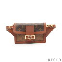 ルイヴィトン LOUIS VUITTON バムバッグ ドーフィーヌ モノグラムリバース ボディバッグ ウエストバッグ PVC レザー ブラウン M44586【中...