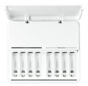 パナソニック 8本急速充電器 モバイルバッテリー機能(スマホ充電可) 多彩なセンシング機能(充電状態を1本毎にLEDランプでお知らせ) 単3単4同時充電可 Panasonicニッケル水素電池専用 BQ-CCA3