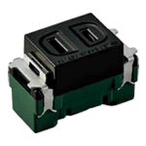 パナソニック(Panasonic) 埋込扉付コンセント ブラック WN1051B