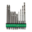HiKOKI(ハイコーキ) ビット10本セット インパクトドライバー、ドライバードリル用 六角二面幅6.35mm 0040-1000 【メーカー純正品・ビット交...