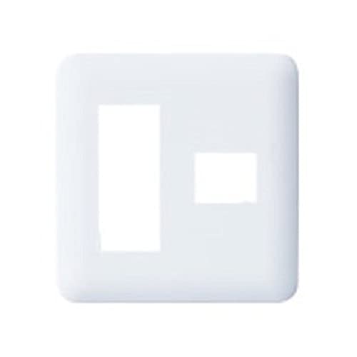 パナソニック(Panasonic) コスモシリーズワイド21 簡易耐火コンセントプレート 3コ+1コ用 ホワイト WTF7774W